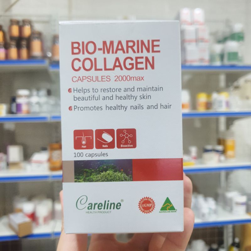 Viên uống đẹp da Careline Bio Marine Collagen 2000mg của Úc - 100 viên
