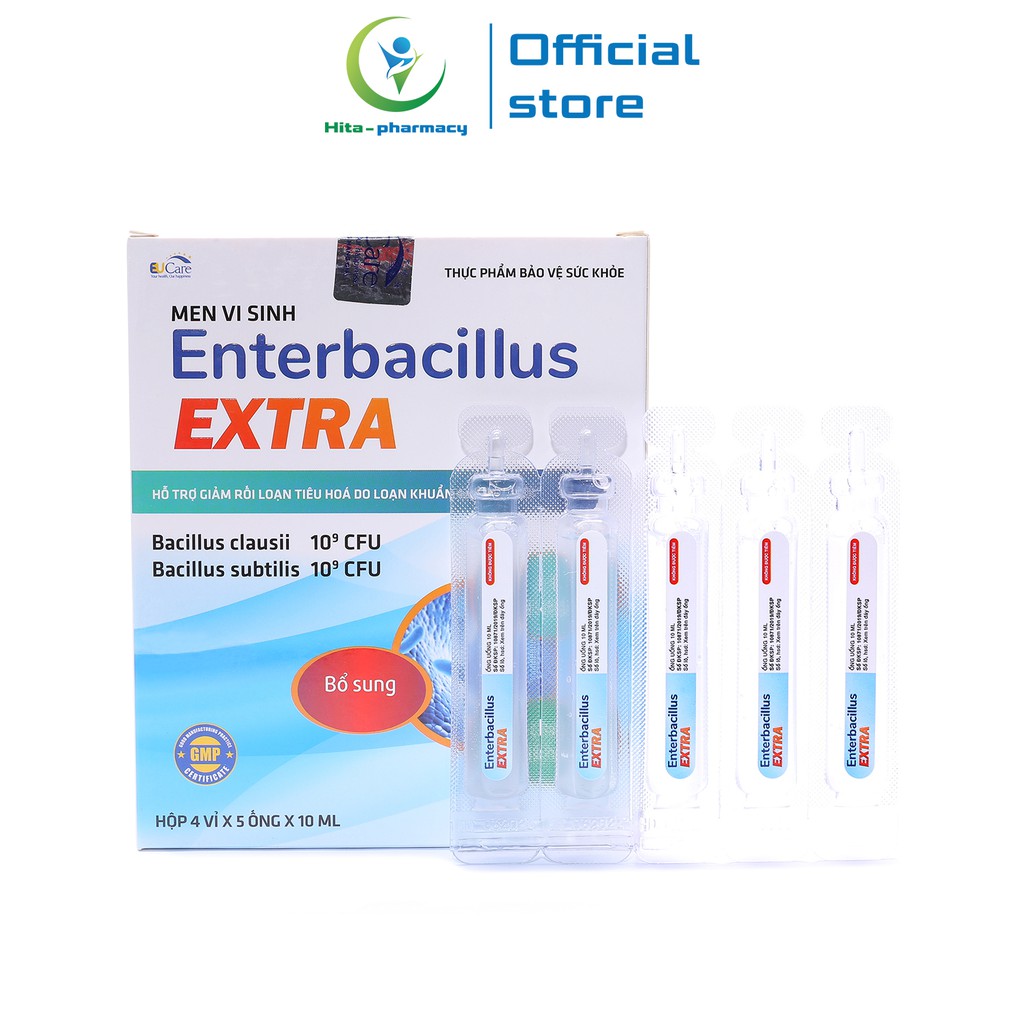 Men vi sinh Enterbacillus Extra giảm rối loạn tiêu hóa cho bé - Hộp 20 ống