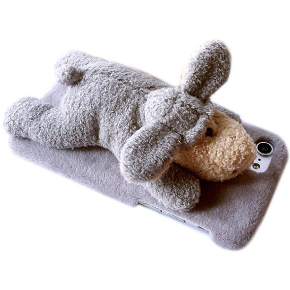 Ốp lưng điện thoại gắn thú nhồi bông đáng yêu cho IPhone 6/6S/7/8 Plus/X | BigBuy360 - bigbuy360.vn