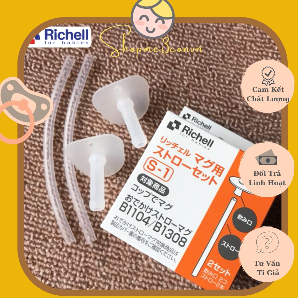 Ống Hút Thay Thế Cốc Tập Uống 3 Giai Đoạn Richell