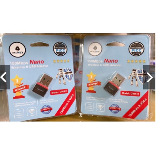 Bộ thu Wifi 150mbps _ USB Wifi Gloway GW511 _ Bảo hành trọn đời