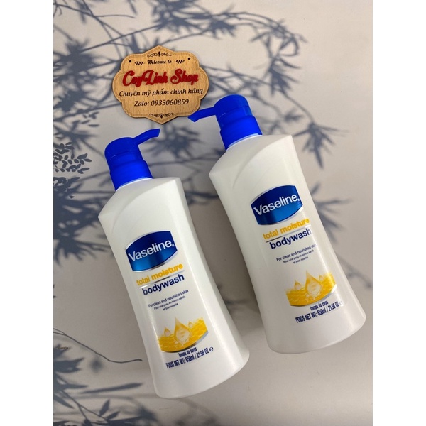 Sữa tắm Vaseline làm trắng da 650ml - chính hãng