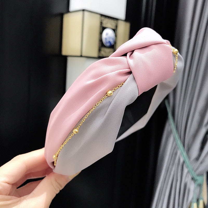 Băng Đô Thắt Nút Hai Màu Thời Trang Dành Cho Nữ