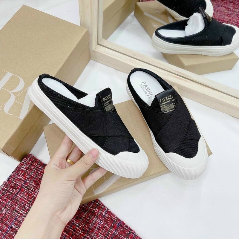 DÉP SỤC BATA PHỐI THUN CHÉO