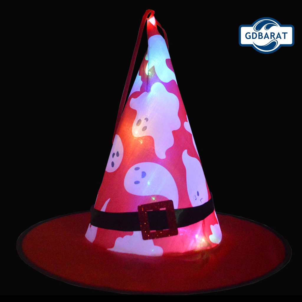 Nón Phù Thủy Có Đèn Led Dùng Để Trang Trí Halloween