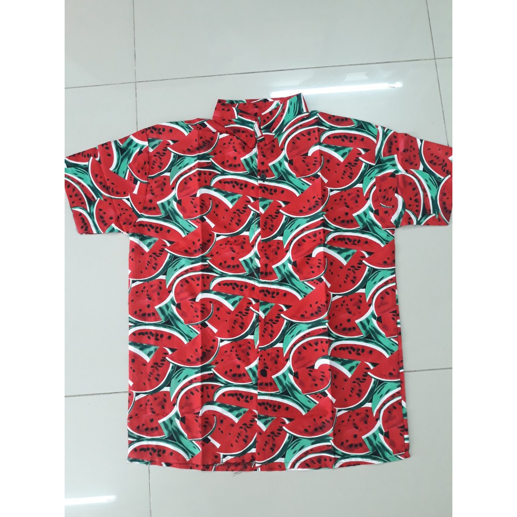 (chất kate thái 1 - kho HCM) áo dưa hấu đỏ đi biển, team - bộ hoa quả, trái cây big size- chuyên sỉ lẻ - nhuhuyen shop