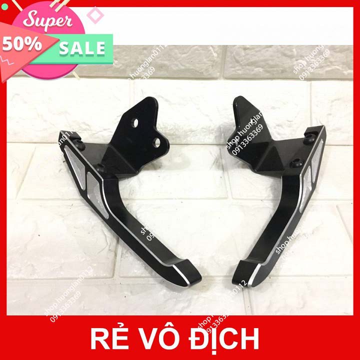 Tay dắt cảng sau nhôm CNC xe máy Wave, Exciter, Winner... giá 1 đôi