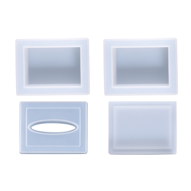 Khuôn silicone làm hộp đựng khăn giấy bằng epoxy resin