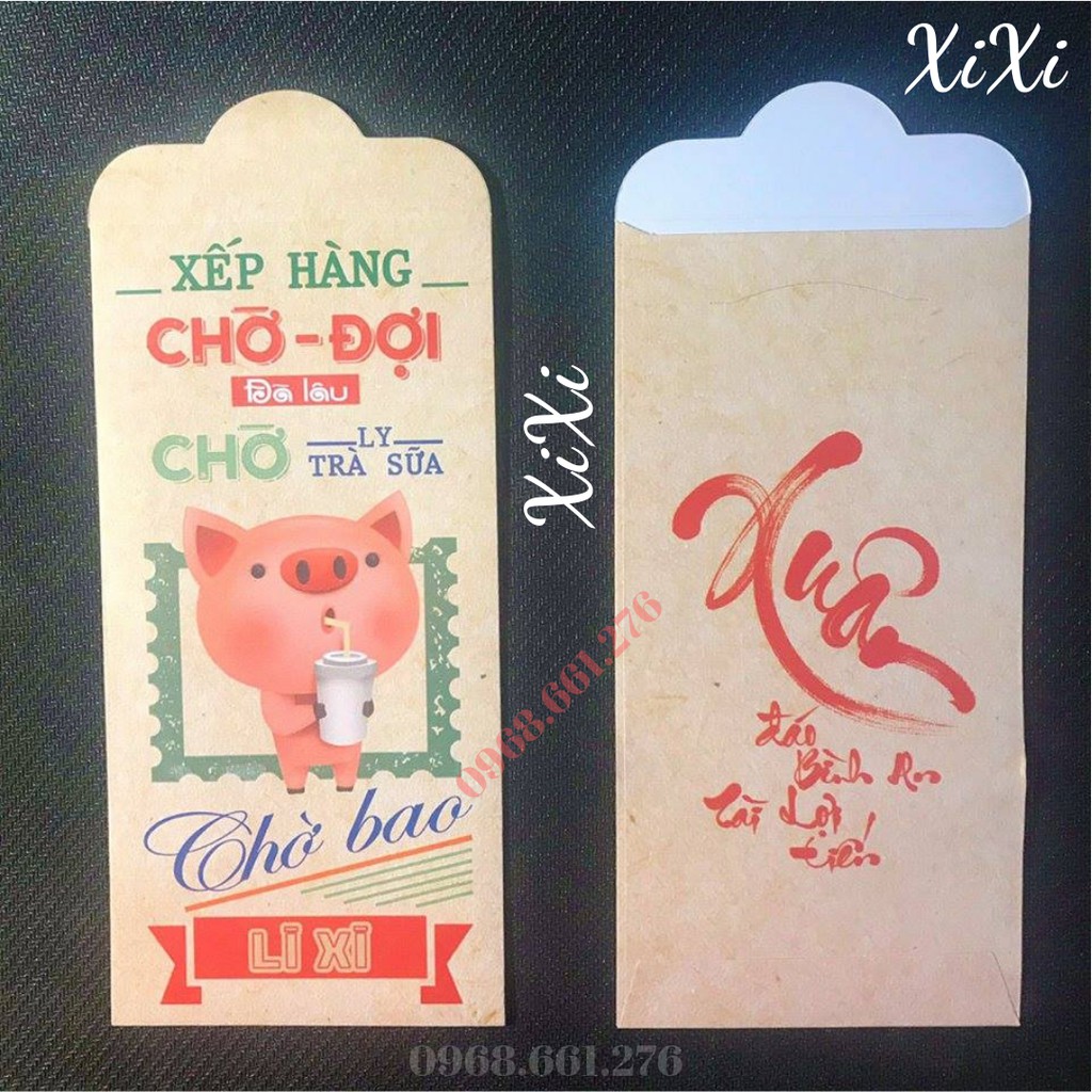 BAO LÌ XÌ TẾT 2019 - [SET 20 BAO] TẶNG KÈM TÚI NILON