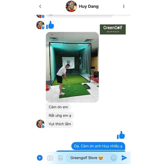 Khung Lưới Tập Swing Golf Kích Thước 2.5*2.5*2.5m, Tập Golf Tại Nhà An Toàn/ Tặng Hồng Tâm, 10 Bóng, Thảm Swing, 2 Tee