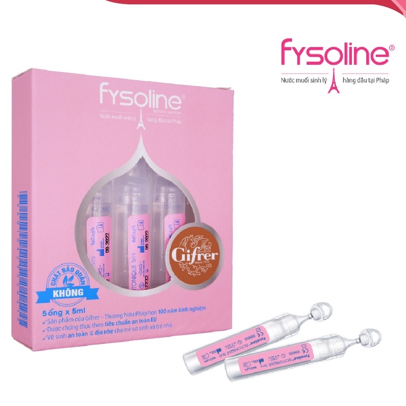Fysoline Nước Muối Sinh Lý Pháp, Vệ Sinh Mắt, Mũi, Miệng Cho Bé