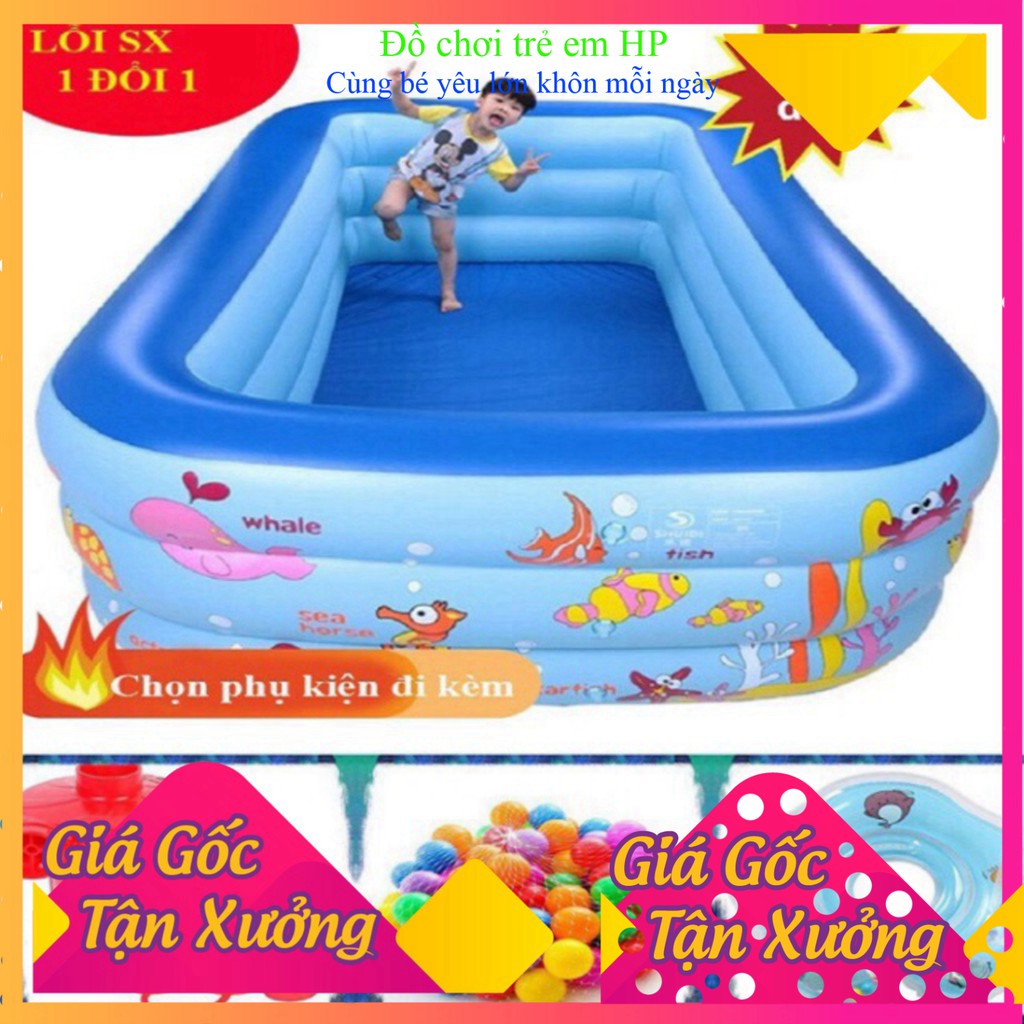 [ Loại Cao Cấp] bể bơi phao Bể Bơi Phao Cho Bé 1M2,1M3,1M5,1M8,2M1,2M6 Chất Liệu PVC Loại 1 Siêu Dai,Siêu Bền.