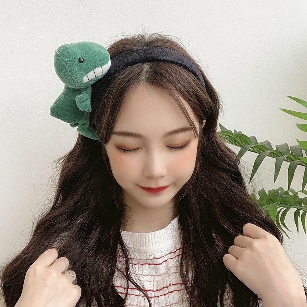 Băng Đô Rửa Mặt Vải Lông Nhung Họa Tiết Hoạt Hình Phong Cách Hàn Quốc Cho Nữ