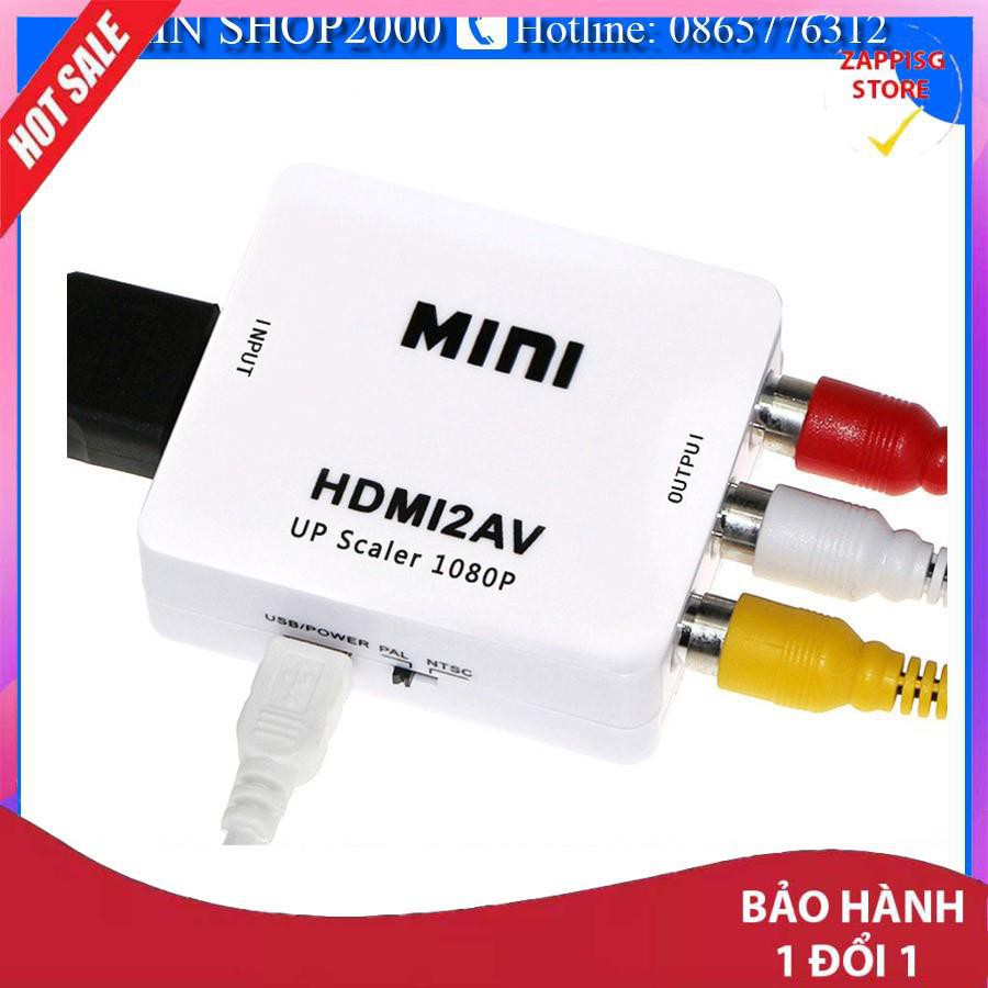 ✔️ Đầu chuyển đổi HDMI sang 2 AV  - Bảo hành 1 đổi 1 [MUA BAO NHIÊU TẶNG BẤY NHIÊU]