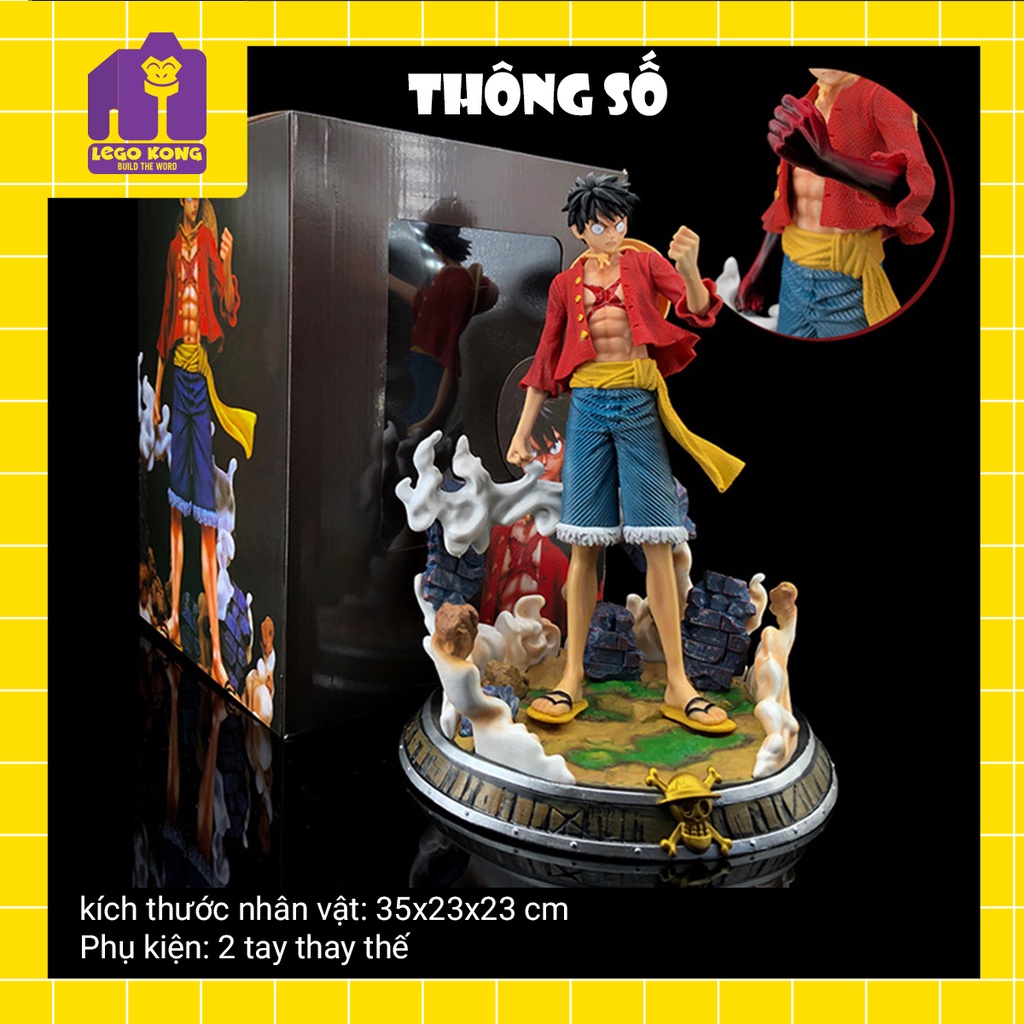 Mô hình luffy figure one piece wano figures anime khổng lồ 35cm Mô