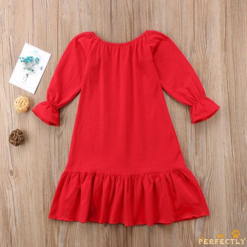 Váy ngủ dài tay phối bèo phong cách công chúa cho bé gái