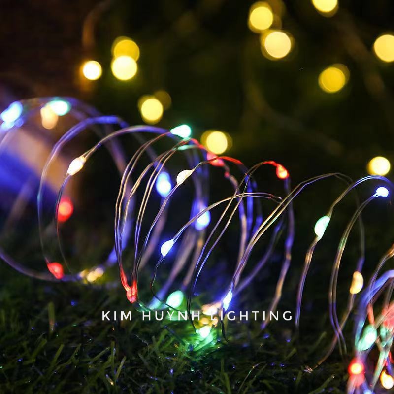 Dây đèn led đom đóm Fairy Light kèm remote chỉnh 8 chế độ nháy