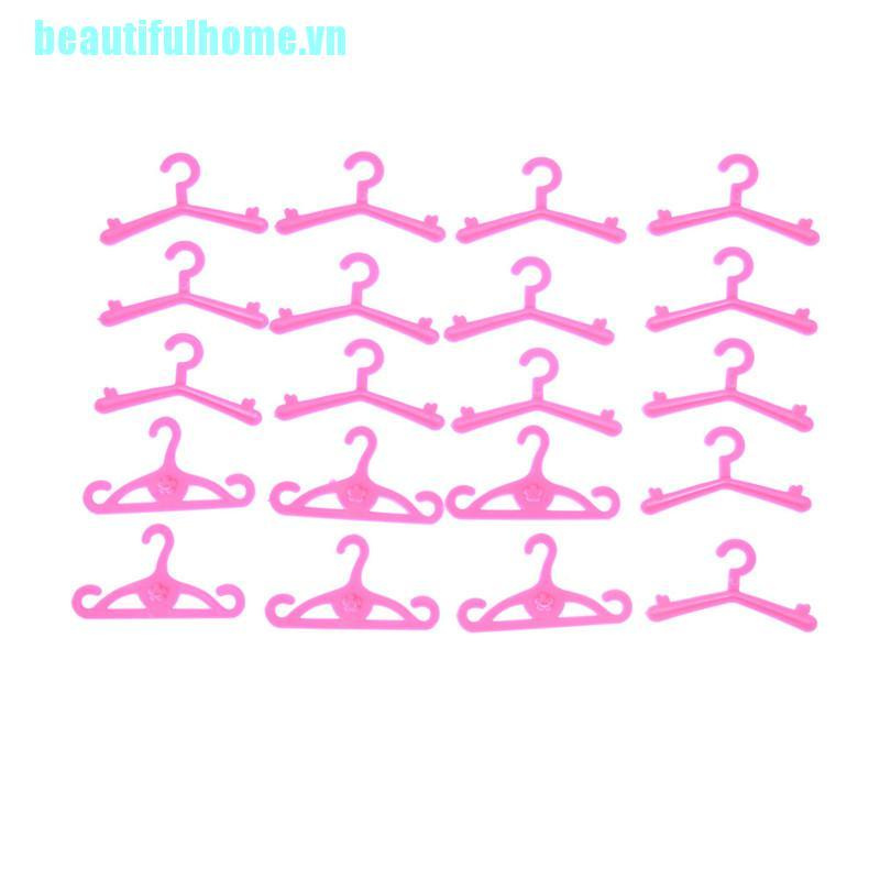 Bộ 20 Móc Treo Màu Hồng Xinh Xắn Tiện Dụng