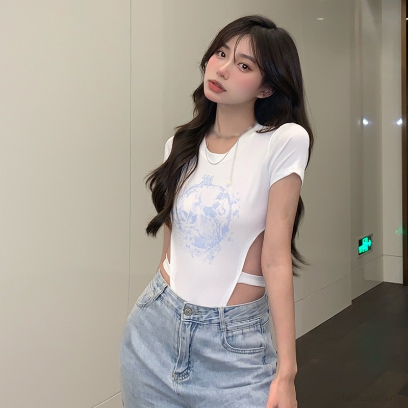 Jumpsuit Tay Ngắn Hoạ Tiết Hoa Thiết Kế Khoét Quyến Rũ | BigBuy360 - bigbuy360.vn