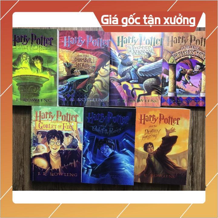 Combo 7q - Harry Potter (100% tiếng anh)