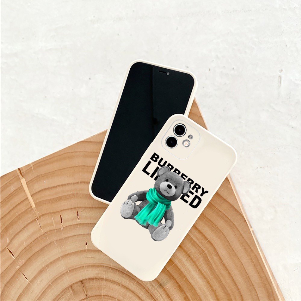 Ốp lưng BVC cạnh vuông giả 14 gấu xanh 5 6 5s/6/6plus/6s/6splus/7/7plus/8/8plus/x/xr/xs/11/12/pro/promax/13/14Promax