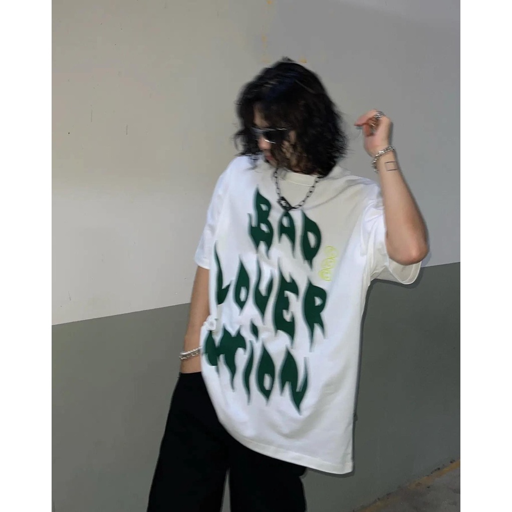 Áo Thun Nam Nữ Unisex Chữ Xanh Lá HOT TREND