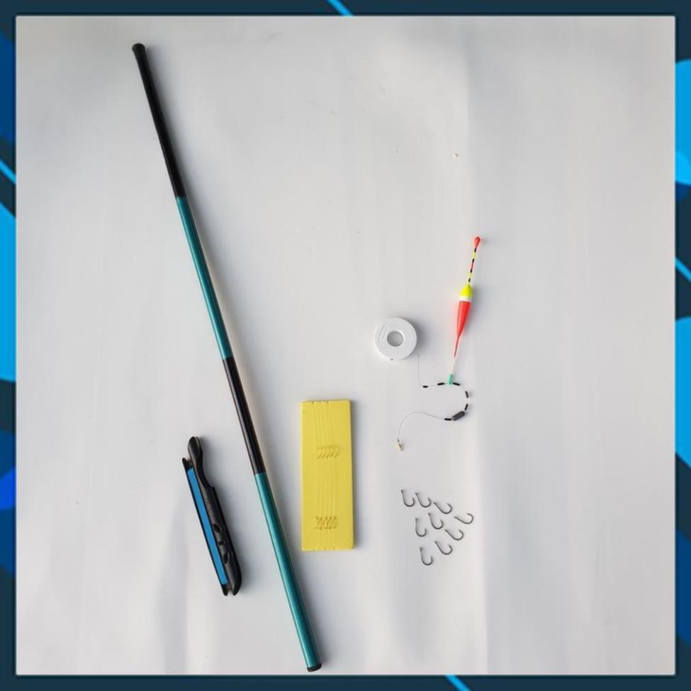 🐋 Bộ cần câu tay, câu đơn giá rẻ 2,7m tặng kèm bộ dây câu, phao câu, chì câu, lưỡi câu 🐋