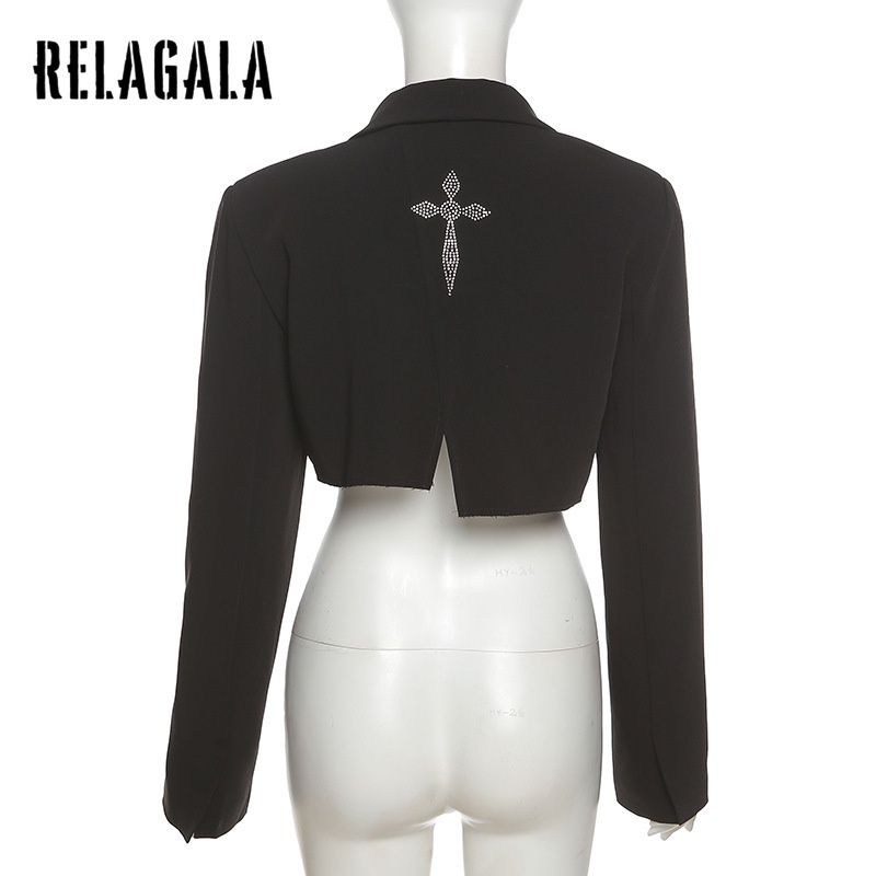 Áo Khoác Blazer Tay Dài Màu Trơn Đính Đá Thời Trang Cho Nữ 2021 | BigBuy360 - bigbuy360.vn