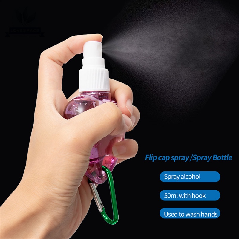 MVP2384 Bình Xịt Rỗng 50ml Đựng Nước Hoa Kèm Móc Khóa Tiện Dụng Mang Đi Du Lịch