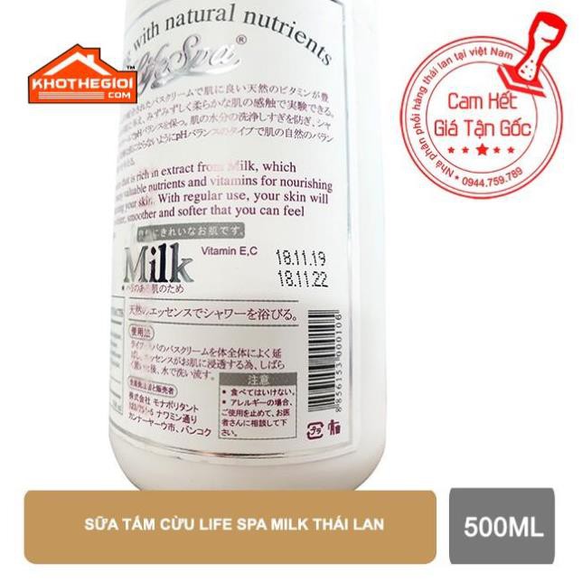 Sữa tắm Life Spa Milk thái lan 500ml