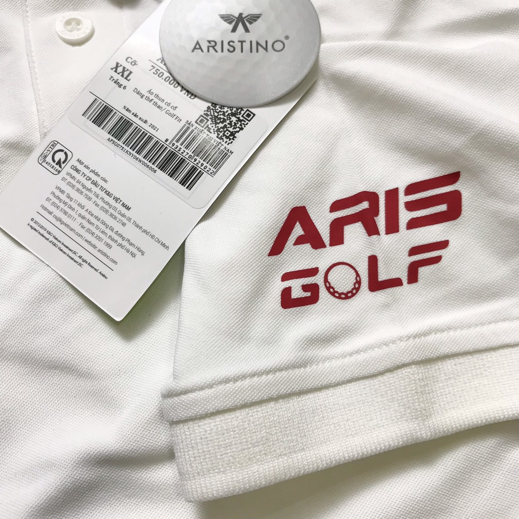 Áo polo nam Aristino GOLF FIT cao cấp siêu khô thoáng   APSG07S1
