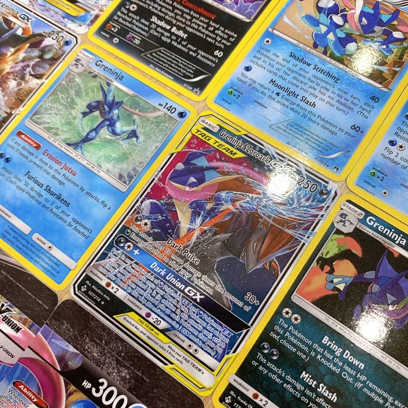 Combo 27 thẻ bài Pokémon GRENINJA TCG tất cả các phiên bản đã phát hành