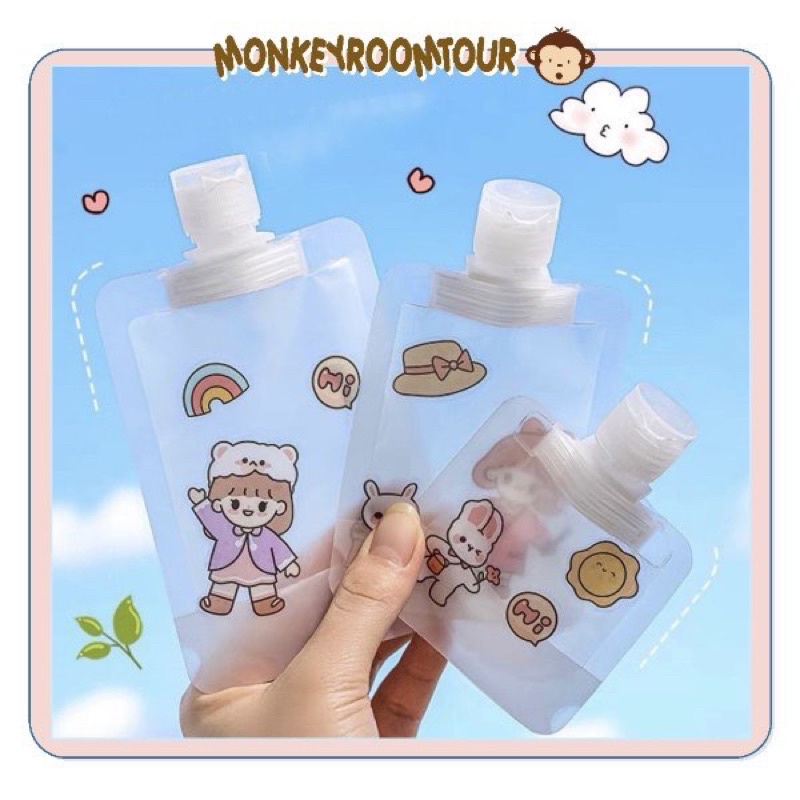 Túi chiết đựng sữa tắm/dầu gội nhỏ gọn khi đi du lịch