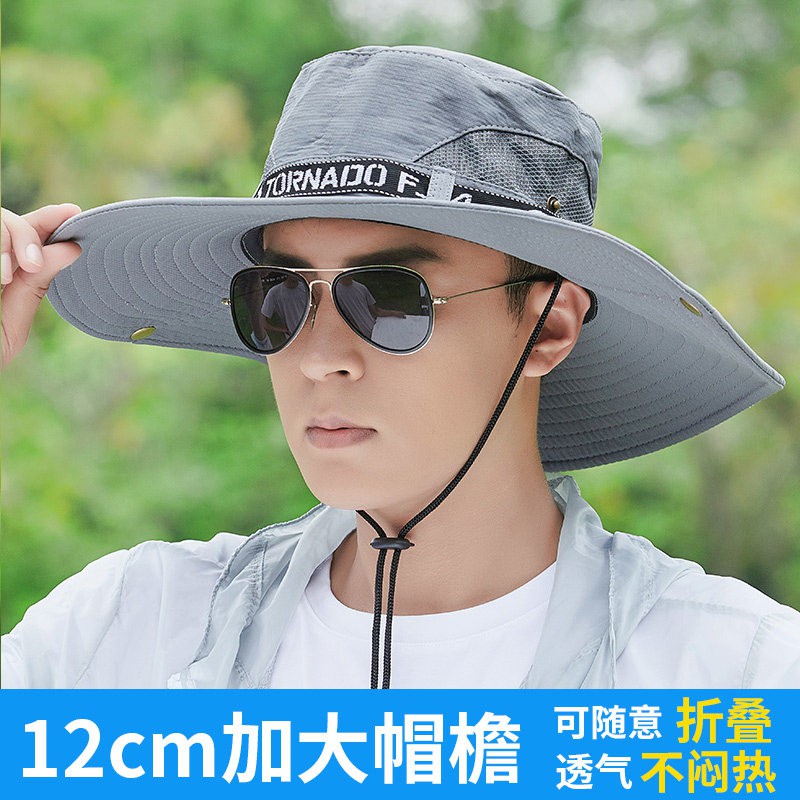 Nón Vành Rộng Thoáng Khí Thời Trang Mùa Hè Phong Cách Hàn Quốc Cho Nam