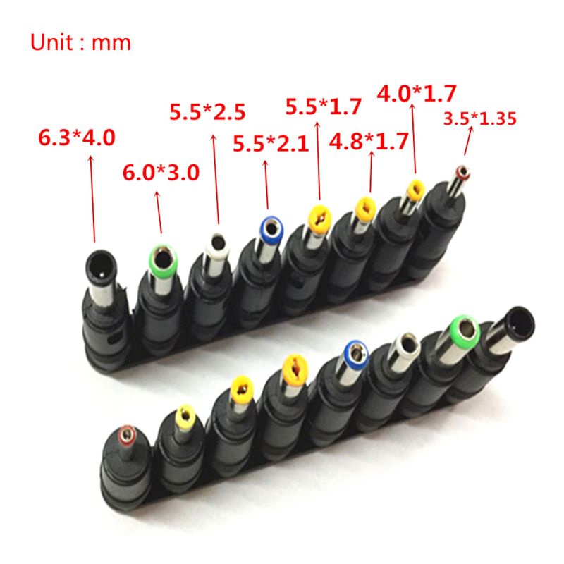 Set 8/28/34 Đầu Nối Chuyển Đổi Nguồn Điện Cho Laptop