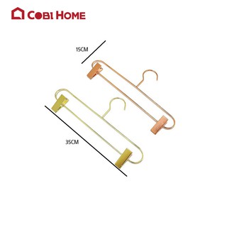 Móc treo quần áo bằng thép không gỉ cao cấp màu Gold / Rose Gold - Có 2 đầu kẹp - FUNSHOP - Cobi Home