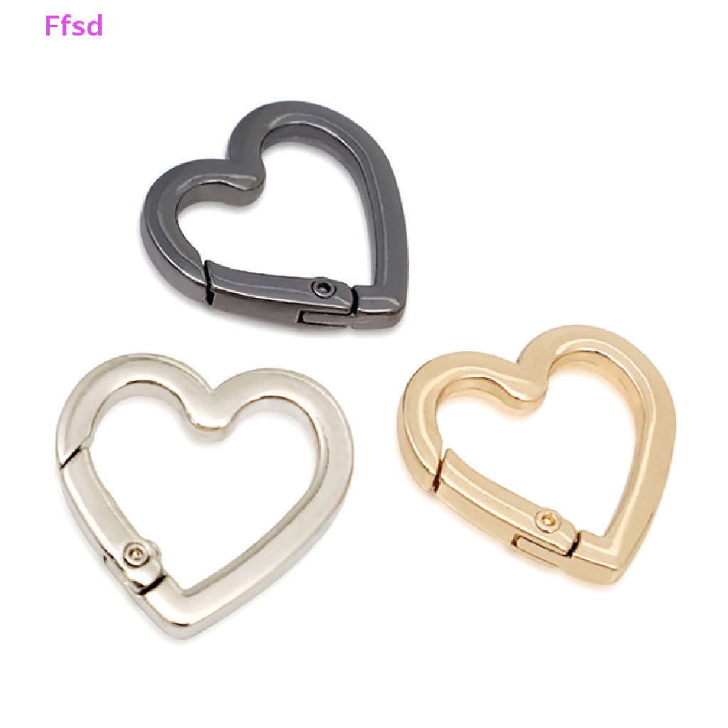 {Ffsd} Móc Khóa Kết Nối Dây Túi Xách Hình Trái Tim Lò Xo