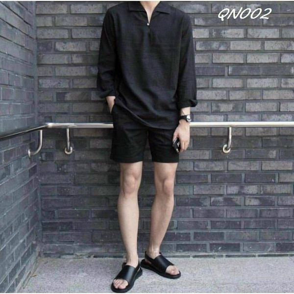 Quần kaki lửng trơn form dưới 70kg