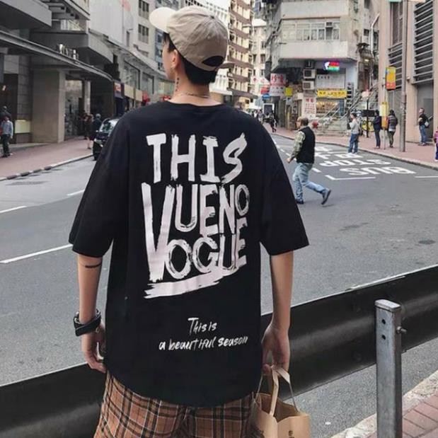 [S02][HÌNH THẬT] Áo thun nữ nam unisex căp đôi áo phông nữ tay lỡ This VUENO VOGUE chuẩn shop đẹp cá tính-BT070