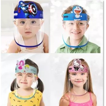 Tấm chắn giọt bắn Face Shield cho bé, mặt nạ bảo hộ phòng dịch cho bé, kính chắn giọt bắn, vi khuẩn cho trẻ em