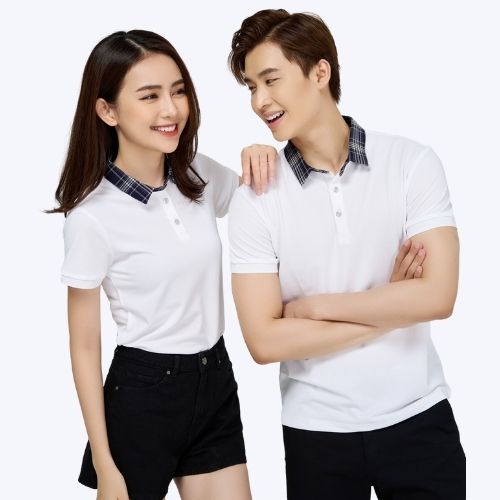 Áo thun POLO nữ YODY phông tay ngắn, cổ bẻ kẻ sọc, vải cotton, xuất xịn, form trẻ trung thanh lịch APN4386