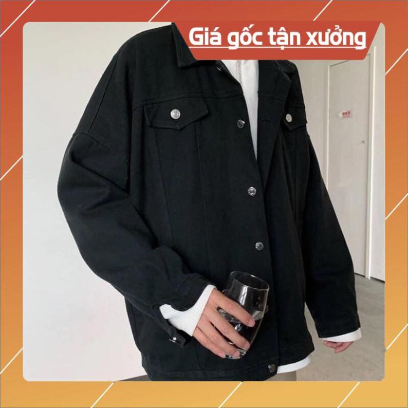 Áo Khoác KAKI chống nắng Nam Nữ BTS Đen Trơn Unisex KK011 jean kaki | BigBuy360 - bigbuy360.vn