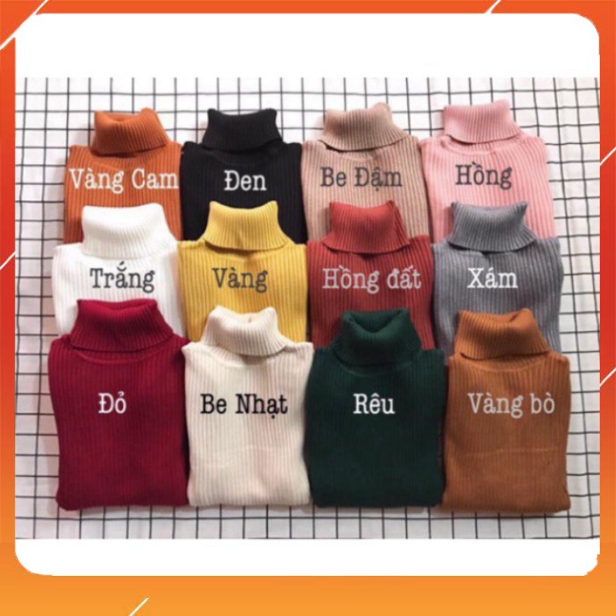 ( hotttt ) Áo len cổ lọ hotttt Full màu ( ảnh thật )