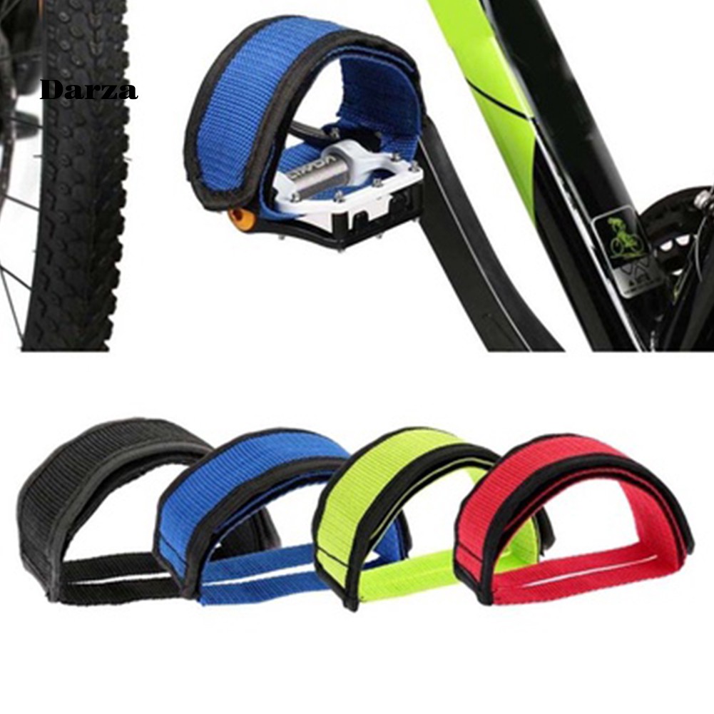 DAR ✤ 1Pc Fixed Gear Fixie Bicycle Anti-slip Double Adhesive Pedal Strap Toe Clip Belt