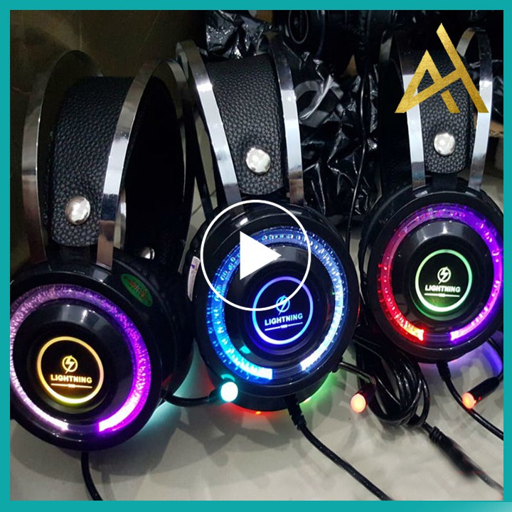 Tai Nghe Gaming Có Dây Headphone Chụp Tai LIGHTNING V6S LED 7 Màu - Tai Nghe Nhạc Máy Vi Tính Laptop Game Thủ Có Micro | BigBuy360 - bigbuy360.vn