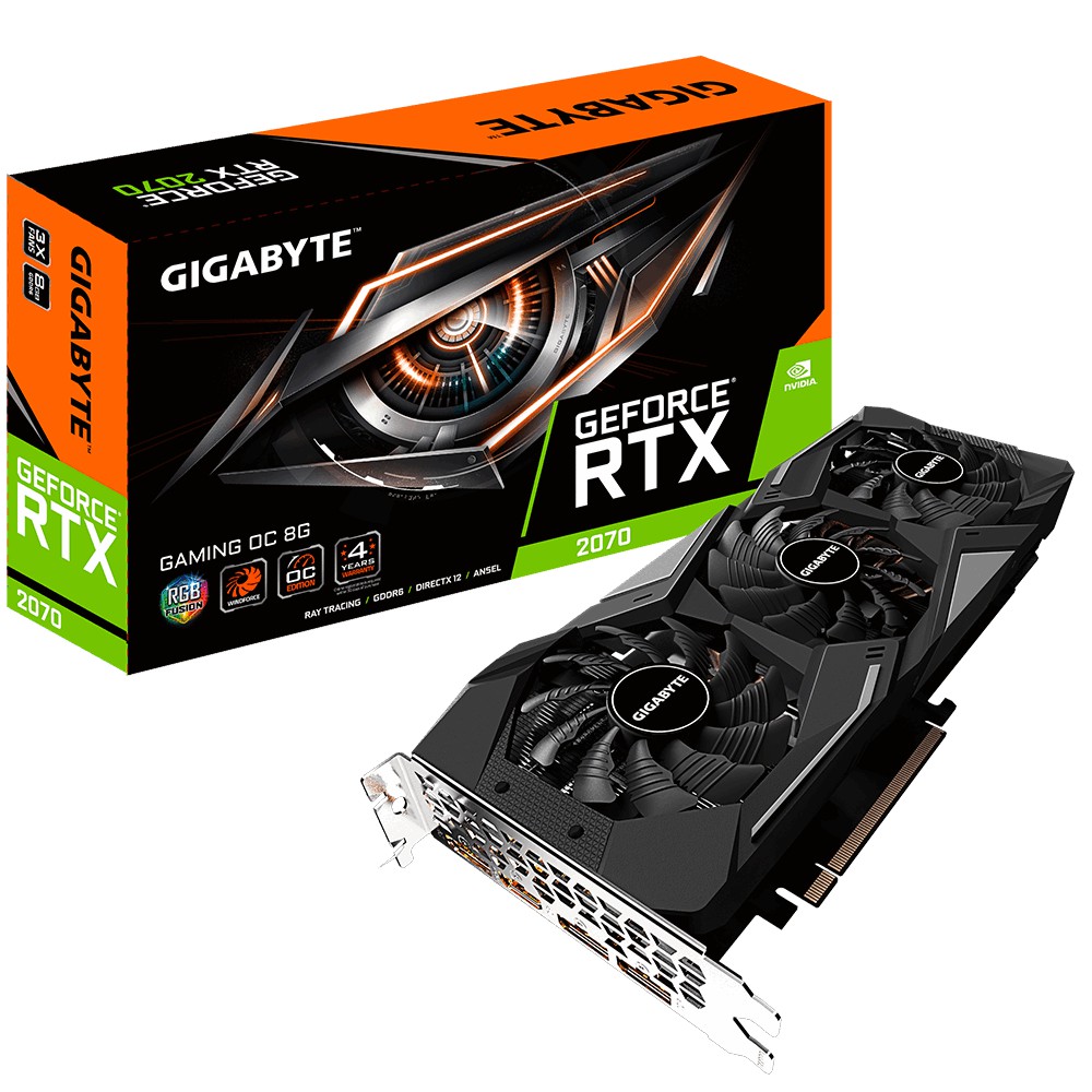 Card màn hình Nvidia GeForce RTX 2070 OC - 8G DDR6 256Bit
