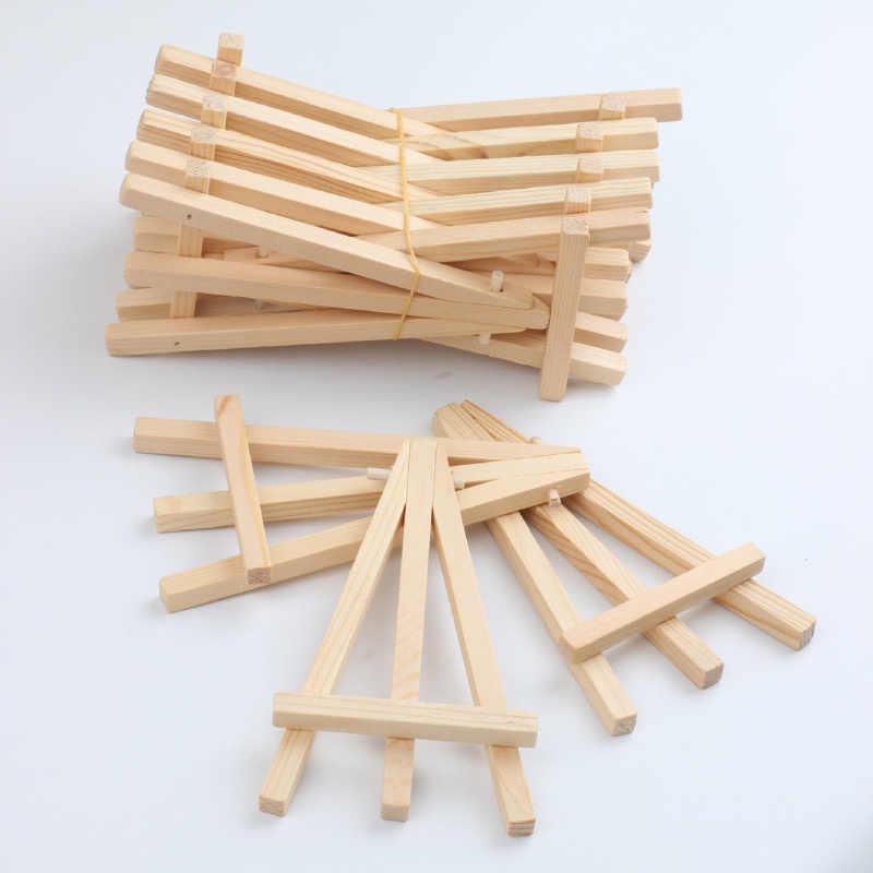 Set 10 Giá Đỡ Khung Tranh Mini Bằng Gỗ Để Bàn Tiện Dụng