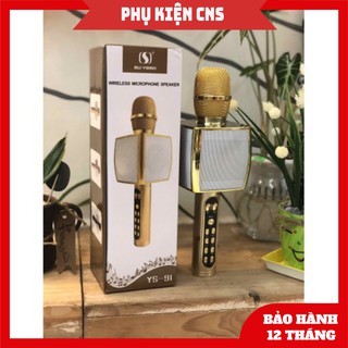 Micro bluetooth karaoke ys91 khả năng bắt và hút âm của mic rất tốt, âm thanh to - bảo hành 1 đổi 1