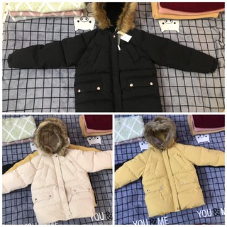Áo khoác phao hàng QC có mũ lót lông cực ấm,áo parka nữ hàng cao cấp