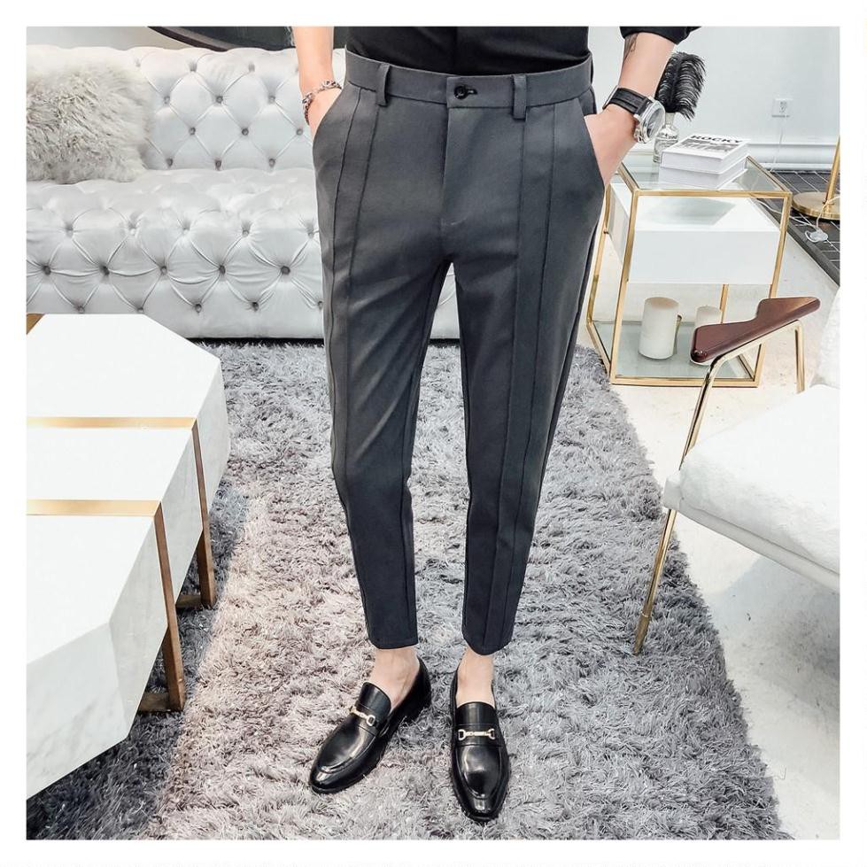 Quần tây âu cao cấp trẻ trung phù hợp với giới trẻ, chất tuyxi | BigBuy360 - bigbuy360.vn